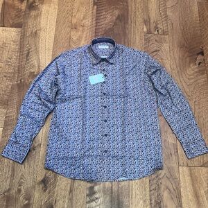 NWT Marcello Men’s Printed Dress Shirt Size M